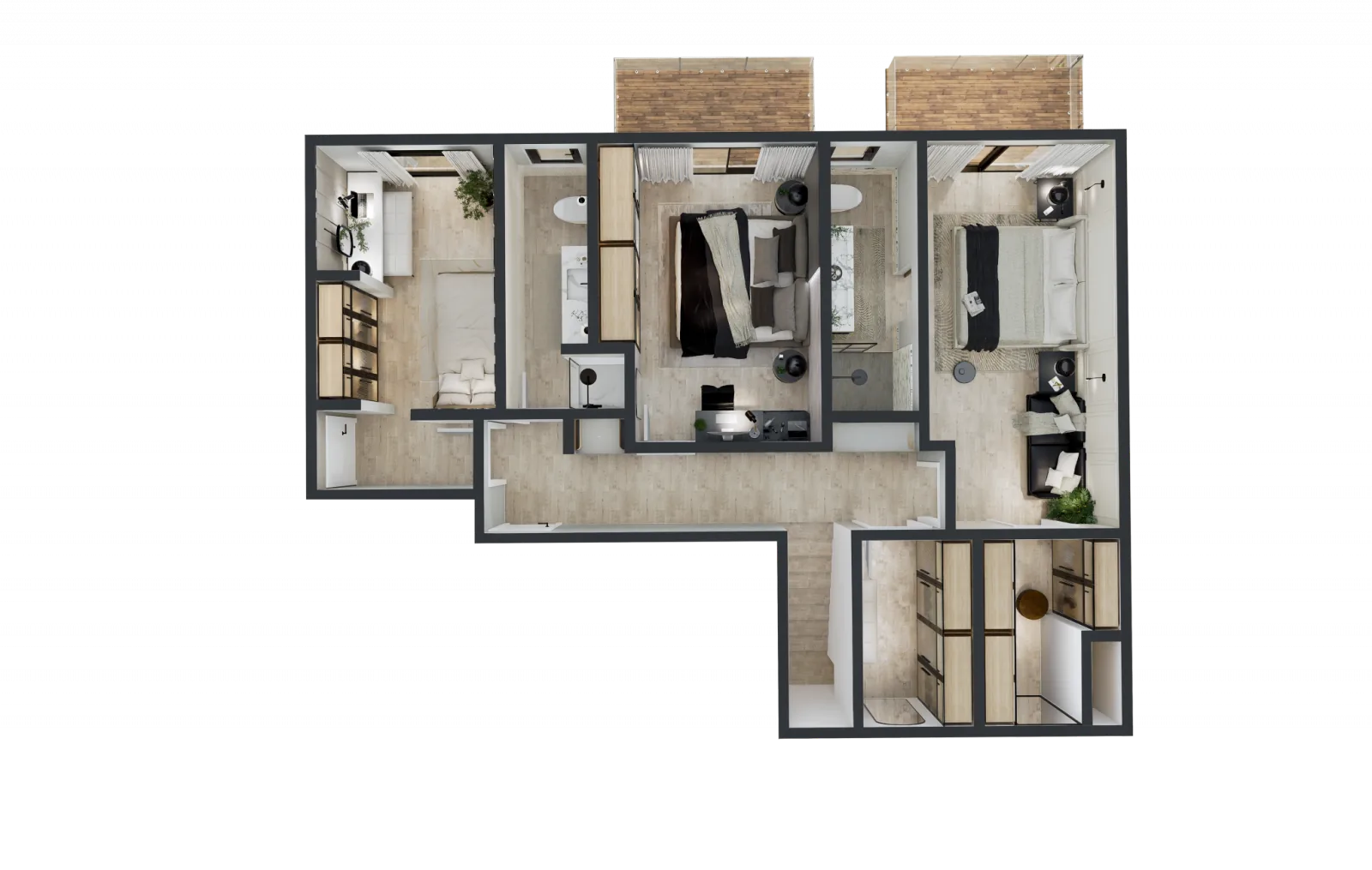 Floor plan Apartment 1a
