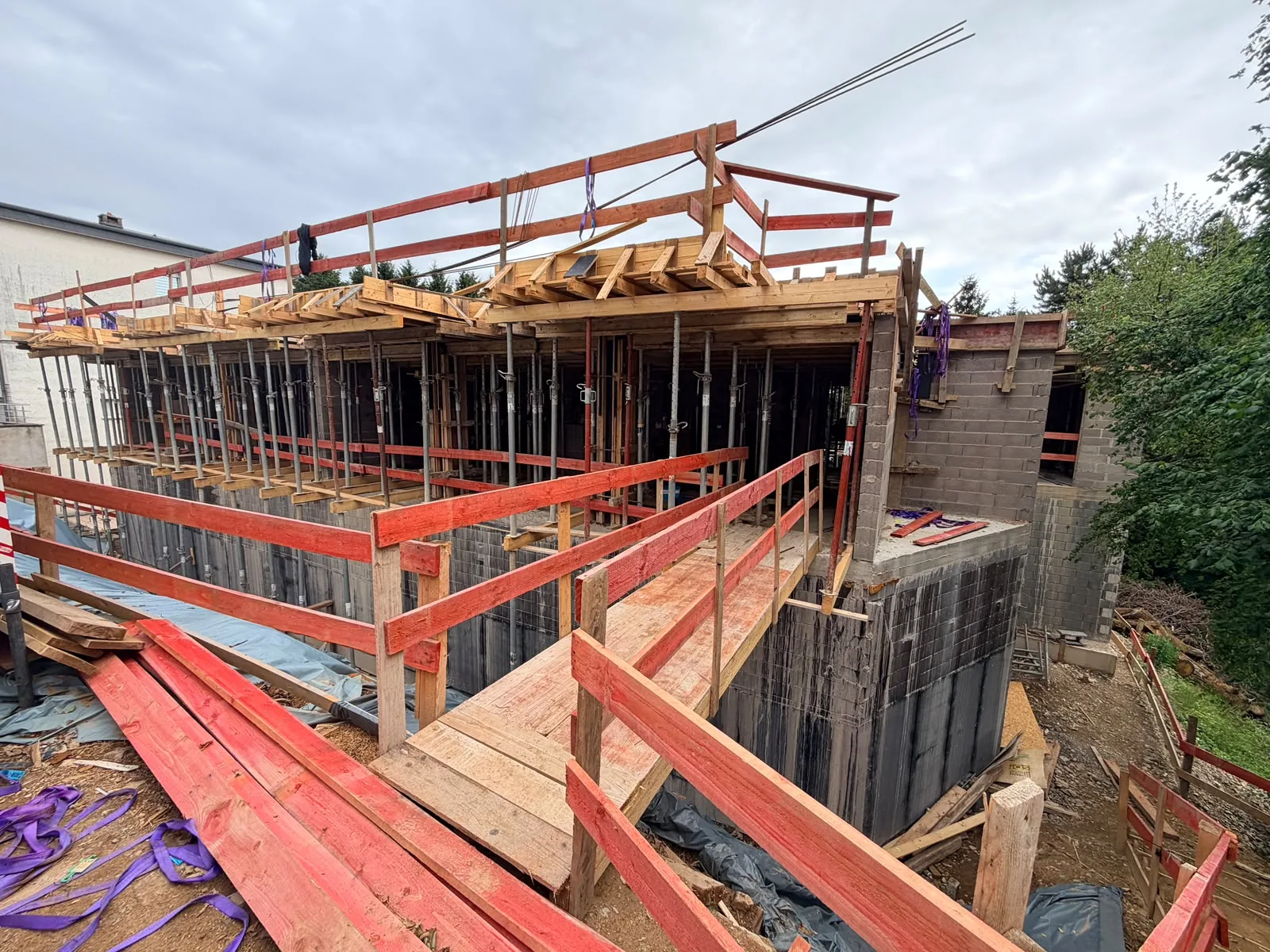 Avancement actuel du projet de construction 2