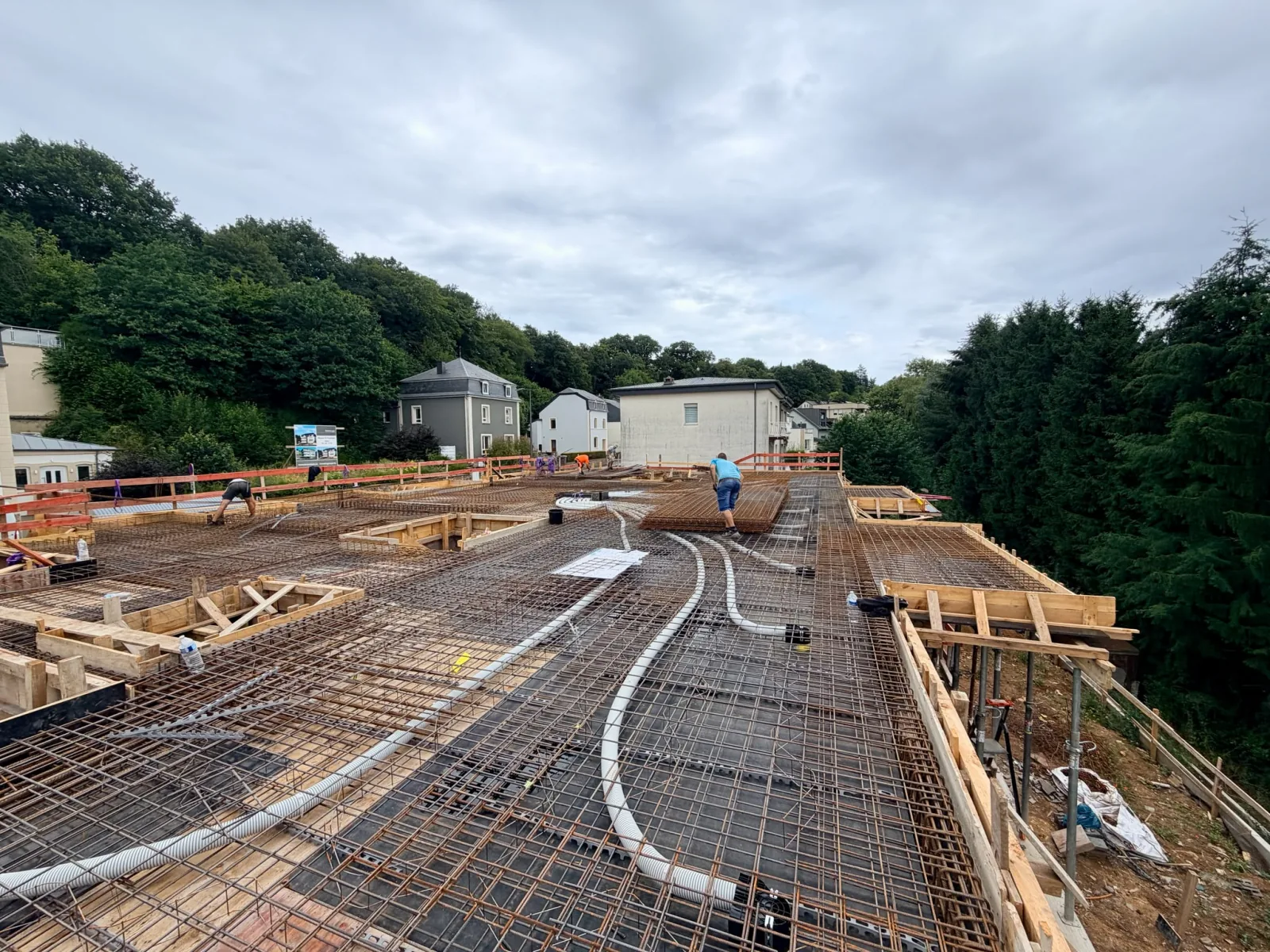 Avancement actuel du projet de construction 1